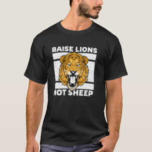 Camiseta Elevar a los leones, no a la oveja, patriota estad