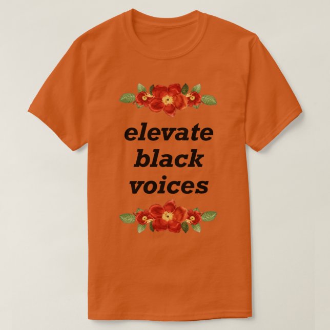 Camiseta Elevar BLM de Black Voices (Diseño del anverso)