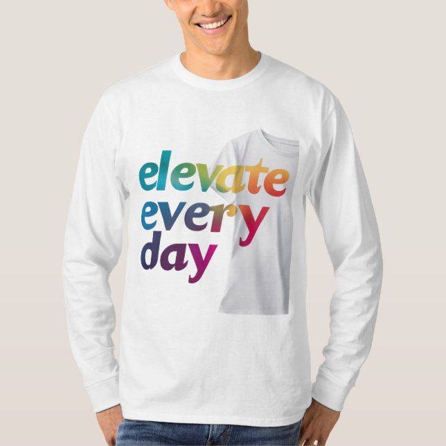 Camiseta Elevar cada día (Anverso)