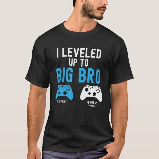 Camiseta Elevar el nivel al juego de video de diseño de Big (Anverso)