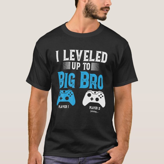 Camiseta Elevar el nivel al juego de video de diseño de Big (Anverso)
