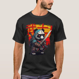 Camiseta Elevar el Samurai Panda japonés