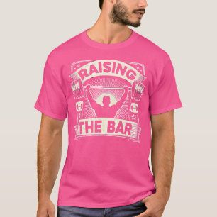Camiseta Elevar La Construcción Del Cuerpo Del Bar Barbell
