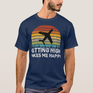 Camiseta Elevar me hace feliz al piloto de vuelo