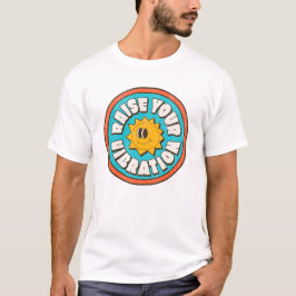 Camiseta Elevar su vibración Sonriente Sunshine Positive En