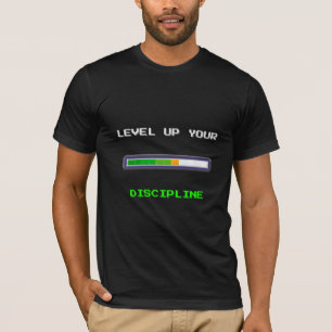 Camiseta Elevar tu disciplina - Barra de progreso de 8 bits
