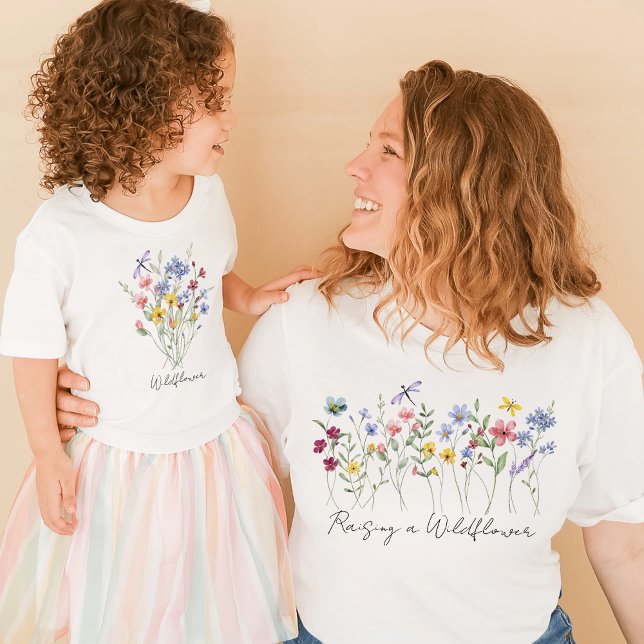 Camiseta Elevar una flor silvestre | Mamá coincidiendo con  (Subido por el creador)
