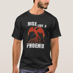 Camiseta Elevarse como el fuego del fénix Ave Fantasía Féni