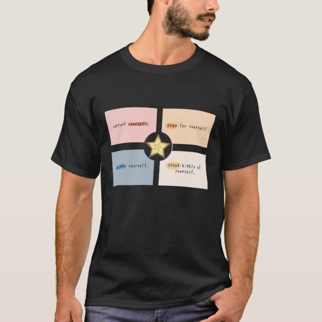 Camiseta Elevarse: diseño de texto Inspirador (Anverso)