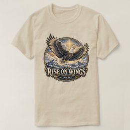 Camiseta Elevarse en alas Águila Isaías 40:31