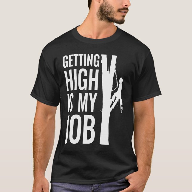 Camiseta Elevarse es mi arborista laboral (Anverso)