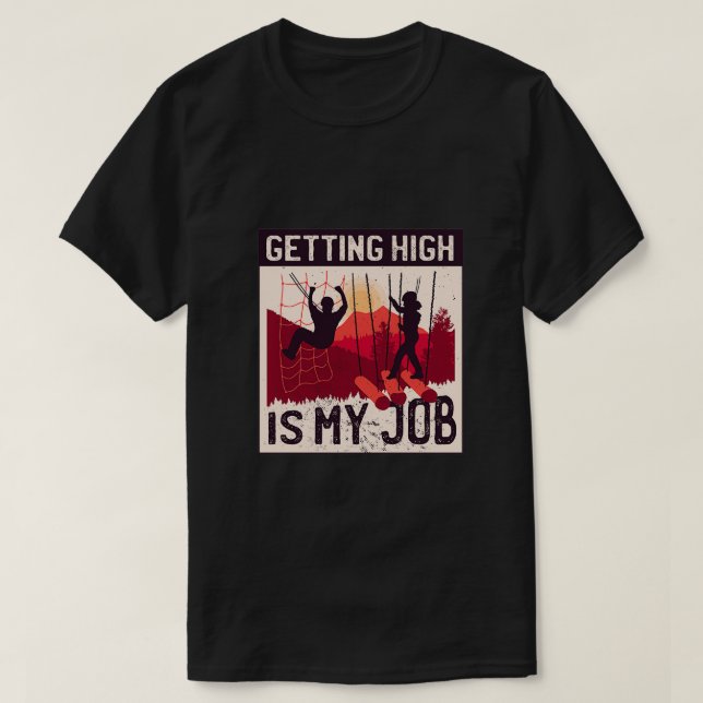 Camiseta Elevarse es mi curso de trabajo de alto rendimient (Diseño del anverso)