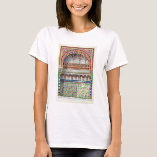 Camiseta Elevation of an alcove in the Pateo del Agua, Alha