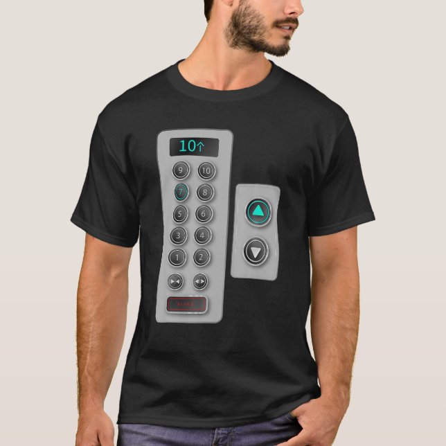 Camiseta Elevator Buttons Mechanic Closure Elevator Lover (Anverso)