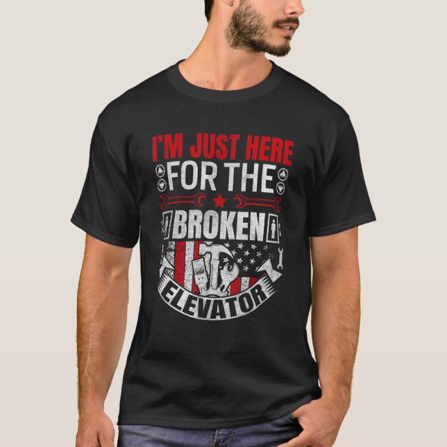 Camiseta Elevator Mechanic Maintenance Rate Technician (Anverso)