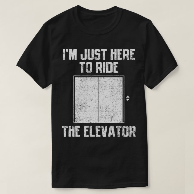 Camiseta Elevator Riding  (Diseño del anverso)