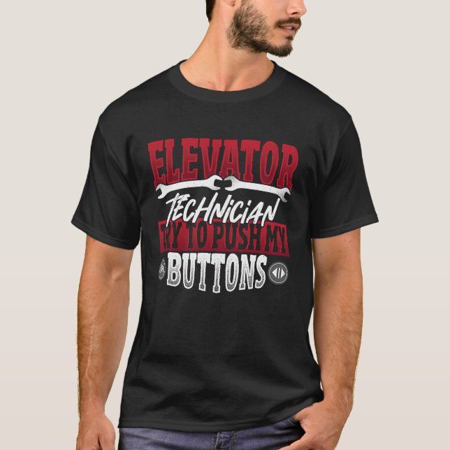Camiseta Elevator Technician and Mechanic (Anverso)