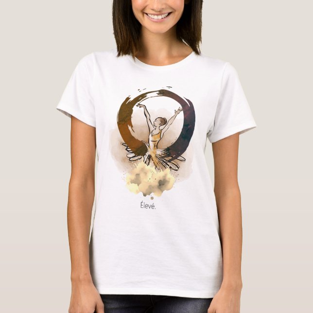 Camiseta Élevé Balletcore – Enso y Bailarina de Ac (Anverso)