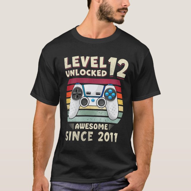 Camiseta Eleven 11yr Bday Boy Funny Gamer 11th 11 Year Old  (Anverso)