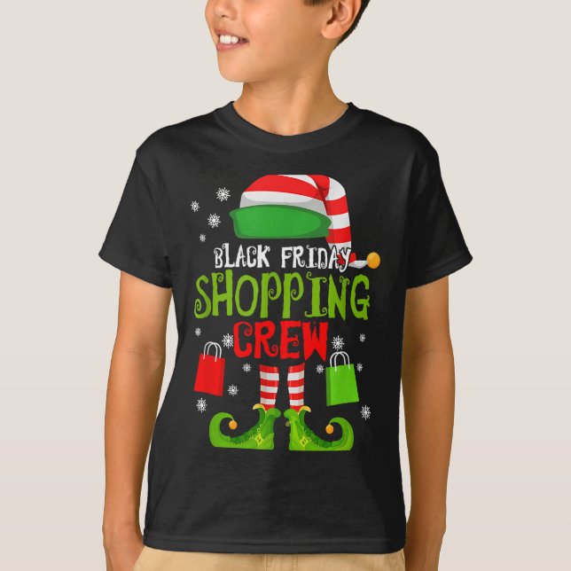Camiseta Elf Christmas Black Shopng Funny Friday Shopng Cre (Anverso)