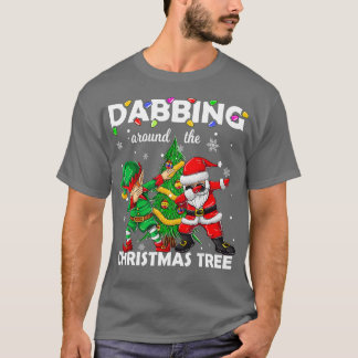 Camiseta Elf Dabbing Santa Shirt Niños hombres Claus Dab