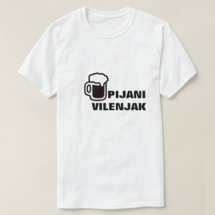 Camiseta Elf ebrio en bosnio, Pijani vilenjak