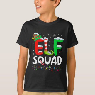 Camiseta Elf Family Christmas Matching Pajamas Xmas Elf Squ