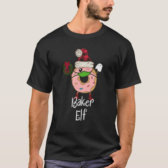 Camiseta Elf Funny Donut 202, Navidades de cuarentena de Ba (Anverso)