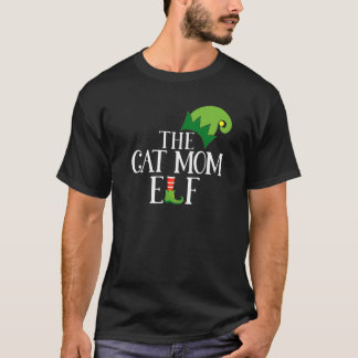 Camiseta Elf Mamá Gata Combinación Grupo Familiar Fiesta de