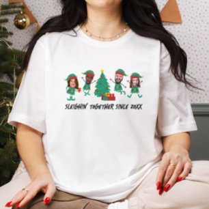 Camiseta Elf, Navidades de fotografía de cara divertida y p