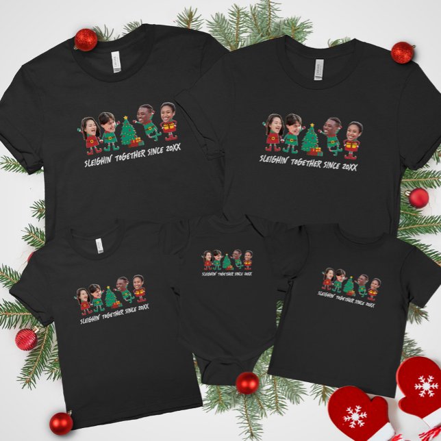 Camiseta Elf, Navidades de fotografía de cara divertida y p (Subido por el creador)