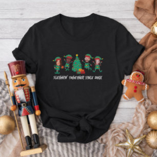 Camiseta Elf, Navidades de fotografía de cara divertida y p