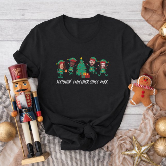 Camiseta Elf, Navidades de fotografía de cara divertida y p (Subido por el creador)