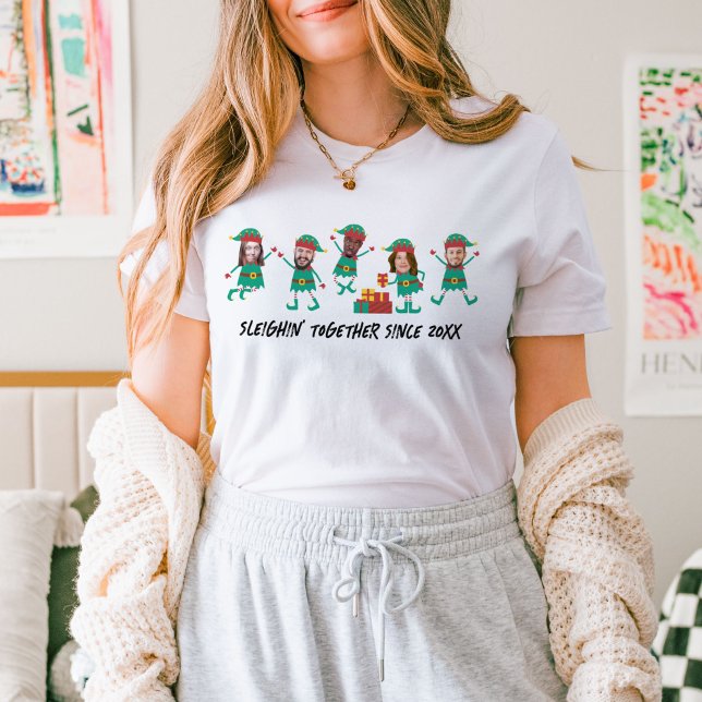Camiseta Elf, Navidades de fotografía de cara divertida y p (Subido por el creador)