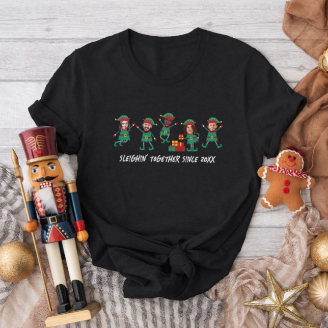 Camiseta Elf, Navidades de fotografía de cara divertida y p (Subido por el creador)
