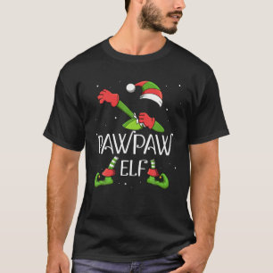 Camiseta Elf PawPaw Dabbing Santa Claus Xmas para familia