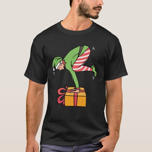 Camiseta Elf Pose, Navidades de yoga (Anverso)