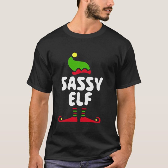 Camiseta Elf Sassy Elf Matando Navidades Elf (Anverso)