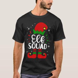 Camiseta Elf Squad Funny Elf Navidades de familia coinciden