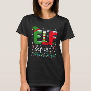 Camiseta Elf Squad Funny Elf Navidades de familia coinciden