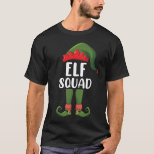 Camiseta Elf Squad Funny Familiar Coincidiendo con Navidade