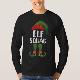 Camiseta Elf Squad Funny Familiar Coincidiendo con Navidade