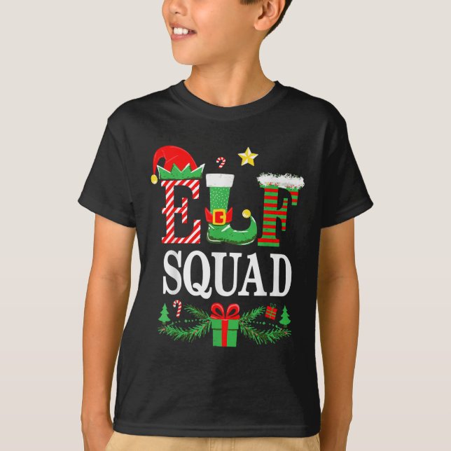 Camiseta Elf Squad Shirt Kids Adult Men Women Christmas Cre (Anverso)