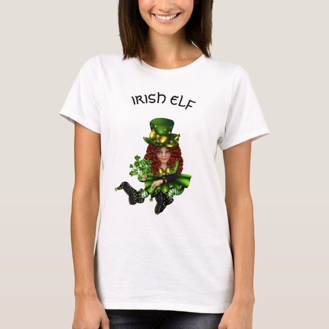 Camiseta Elf St. Patrick's DayWoman's t-Shirt (Anverso)