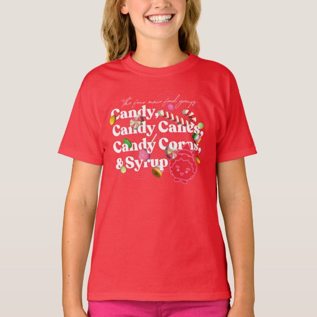 Camiseta Elf the Movie | Los Cuatro Grupos Principales De A (Anverso)