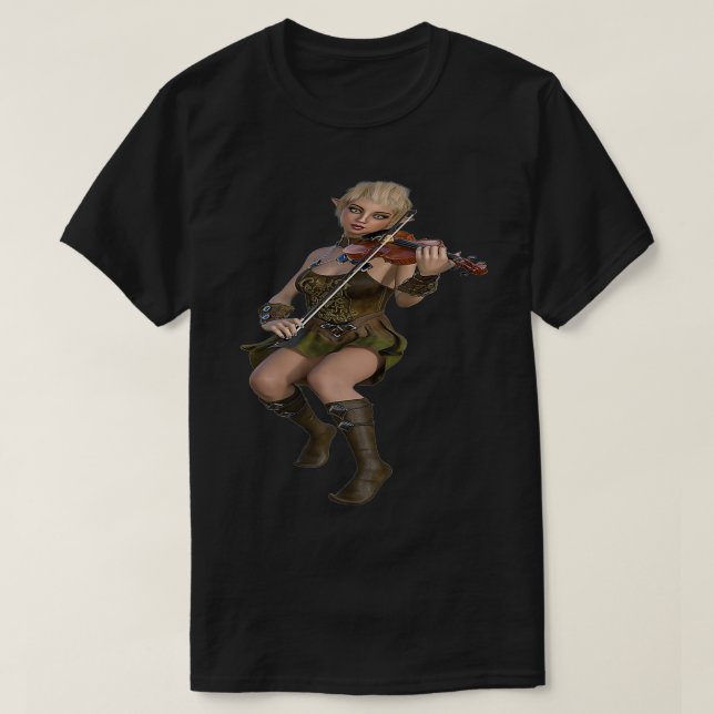 Camiseta Elf Warrik Barbarian Fantasy Tabletop RPG Rolepla (Diseño del anverso)