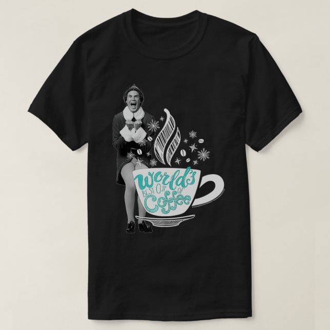 Camiseta Elf World's Best Cup of Coffee Premium  (Diseño del anverso)