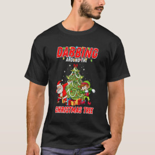 Camiseta Elf y Dabbing Santa Kids Chicos Claus Dab Xmas
