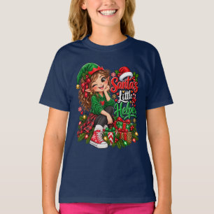 Camiseta Elfo ayudante de Santa en Navidad