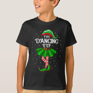Camiseta Elfo Bailarín Navidad Familia Combinación Mujeres 